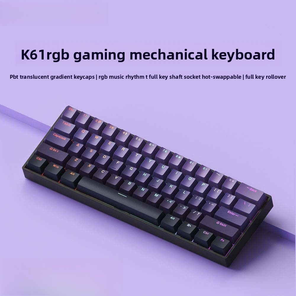 Gaming Keyboard Hot Swappable - Клавиатура 60% беспроводная Bluetooth 2.4G, механическая