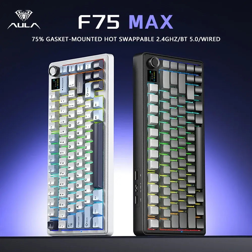 Gaming Keyboard Hot Swappable - Механическая игровая клавиатура AULA F75MAX с
