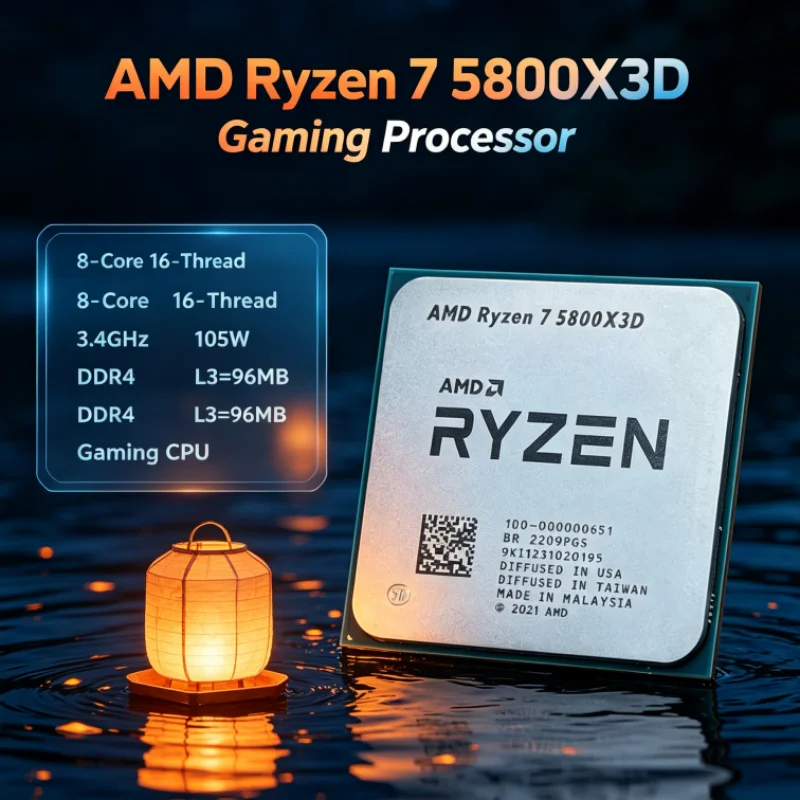AMD R7 5800X3D 96 МБ 3.4 ГГц 8 – обзор и цена Amd Cpu Ryzen 7